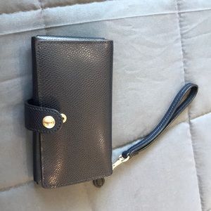 Navy blue wristlet